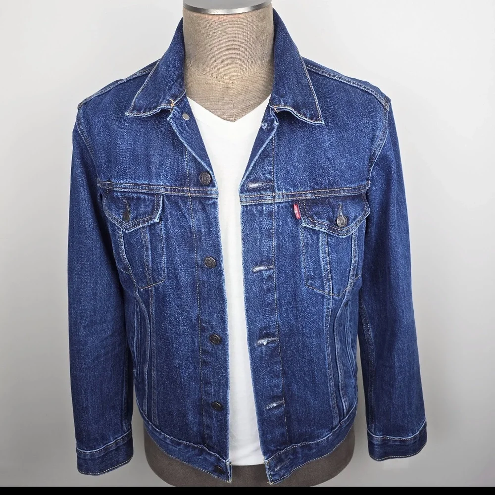 Levi's Men's Trucker Jacket Type III Indigo Blue Wash - Size Medium 72334-4216 - Picture 1 of 12
